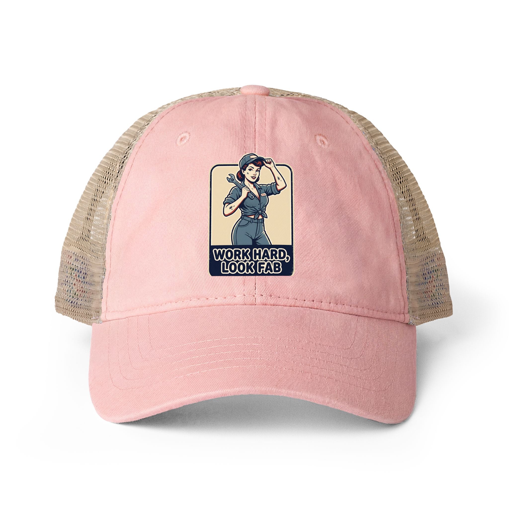 Women's Washed Mesh-Back Cap
