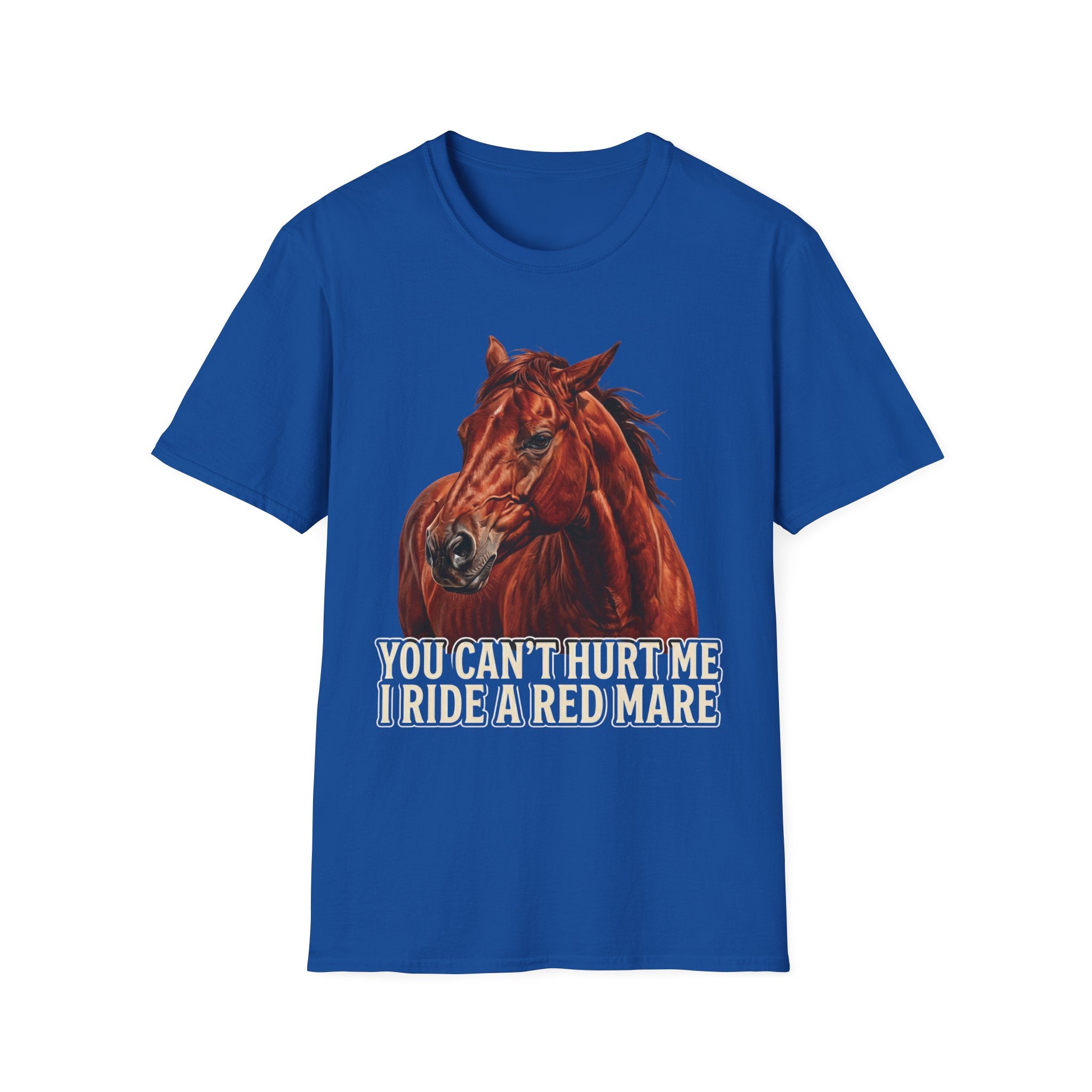 You Can't Hurt Me I Ride a Red Mare T-Shirt — Horse Rider Graphic Tee