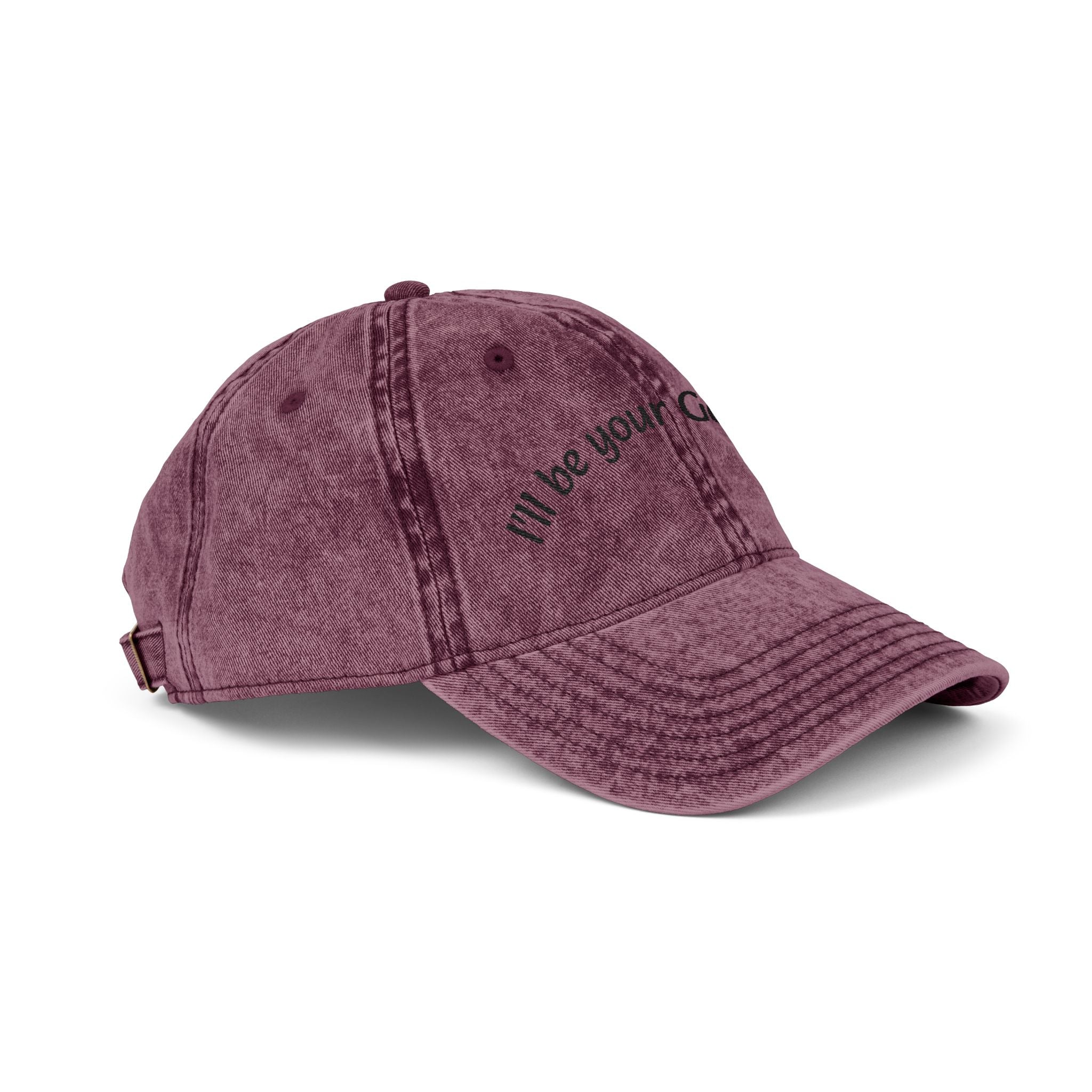 Embroidered Vintage Baseball Cap — "I'll Be Your Good Girl" Red Distressed Hat