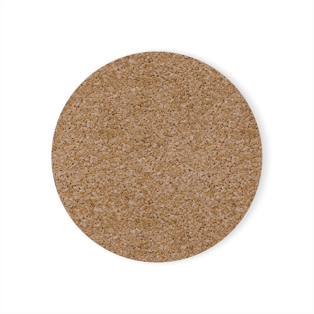 Sunset Sky Round Cork Coaster — Scenic Evening Drink Coaster