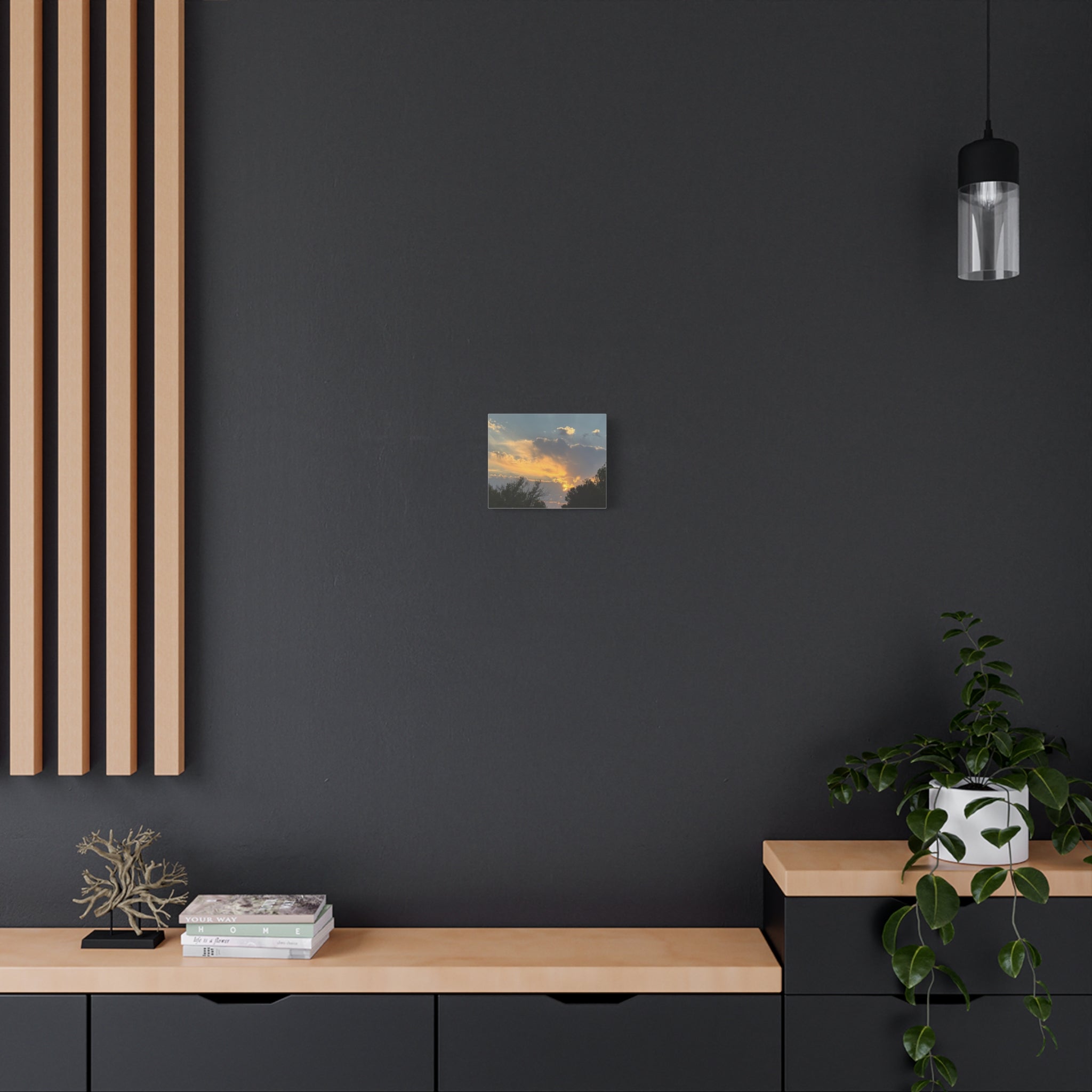 Golden Sunset Sky Canvas
