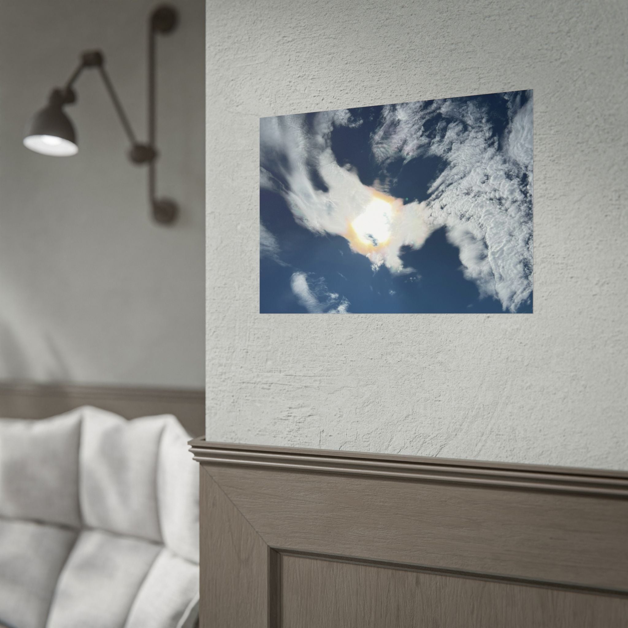 Rolled Poster — Dramatic Sunburst Cloudscape Sky Art Print