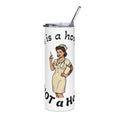 Nurse Retro Tattoo Skinny Tumbler - "This is a Hospital, Not a Hotel" 20oz Stainless Steel