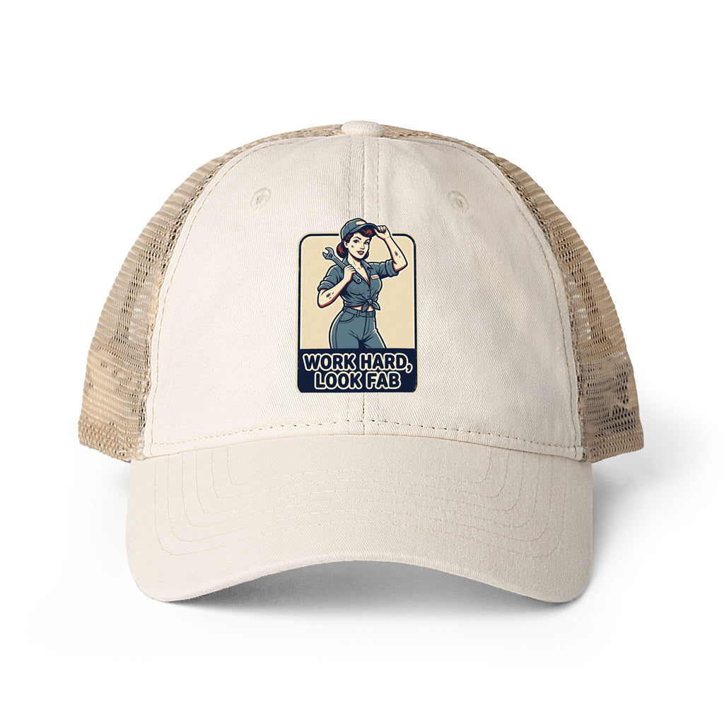 Women's Washed Mesh-Back Cap