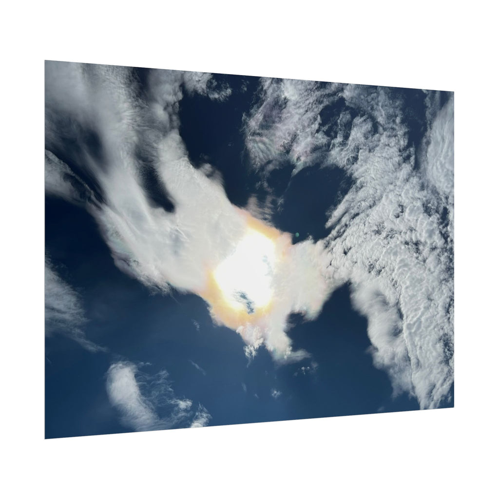Rolled Poster — Dramatic Sunburst Cloudscape Sky Art Print