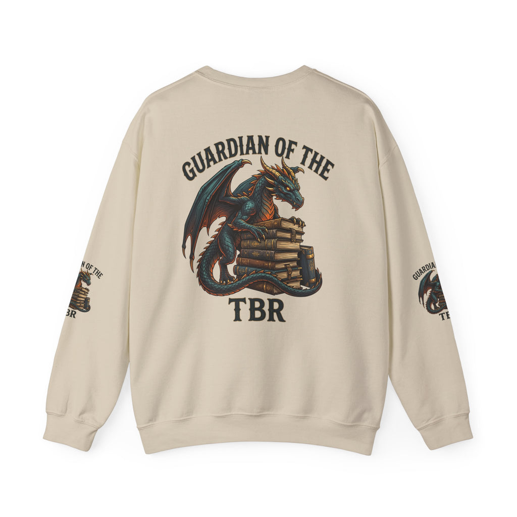Guardian of the TBR Sweatshirt | dragon, fantasy art, dark academia