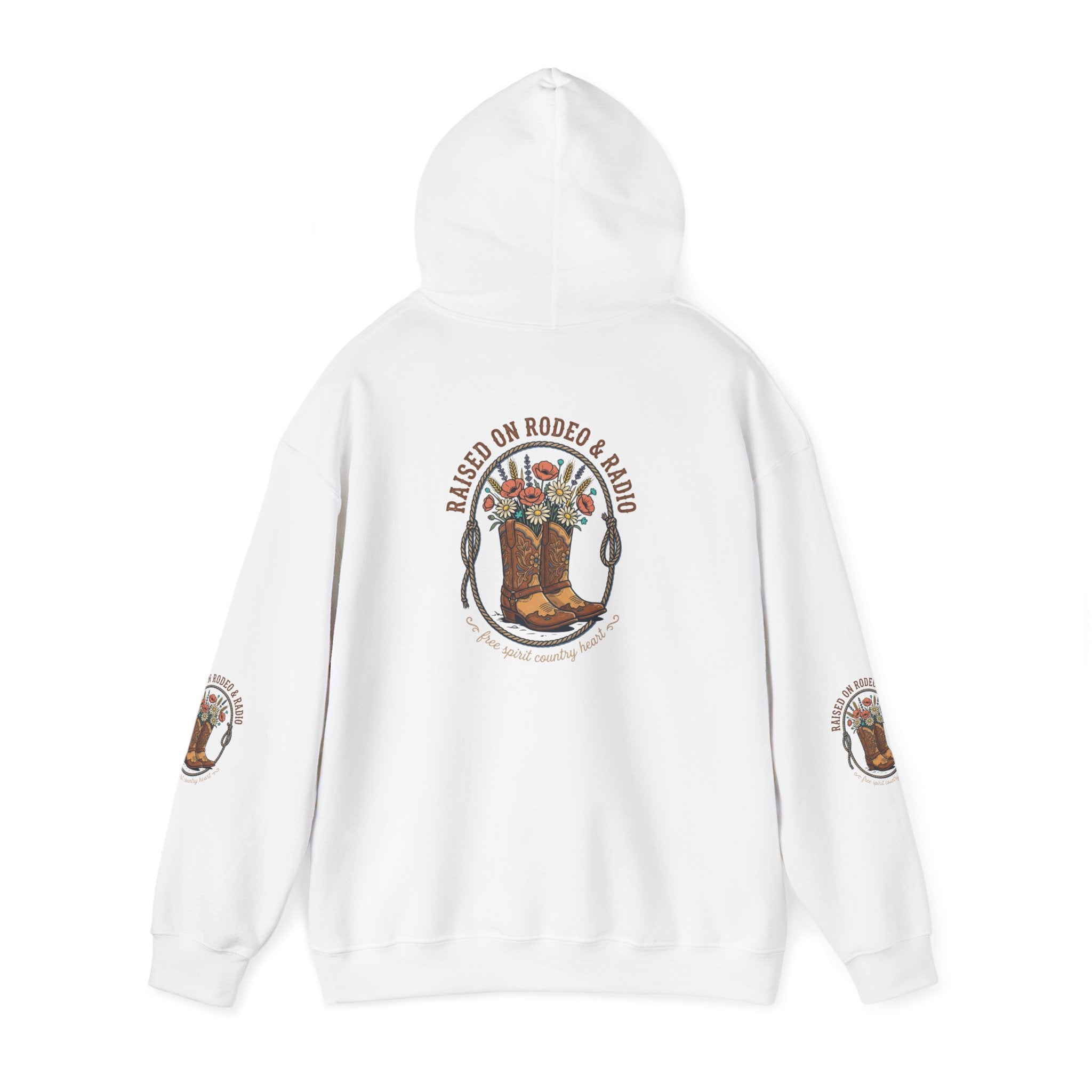 Boots & Blooms Hoodie | western ranch cowgirl rustic prairie vintage
