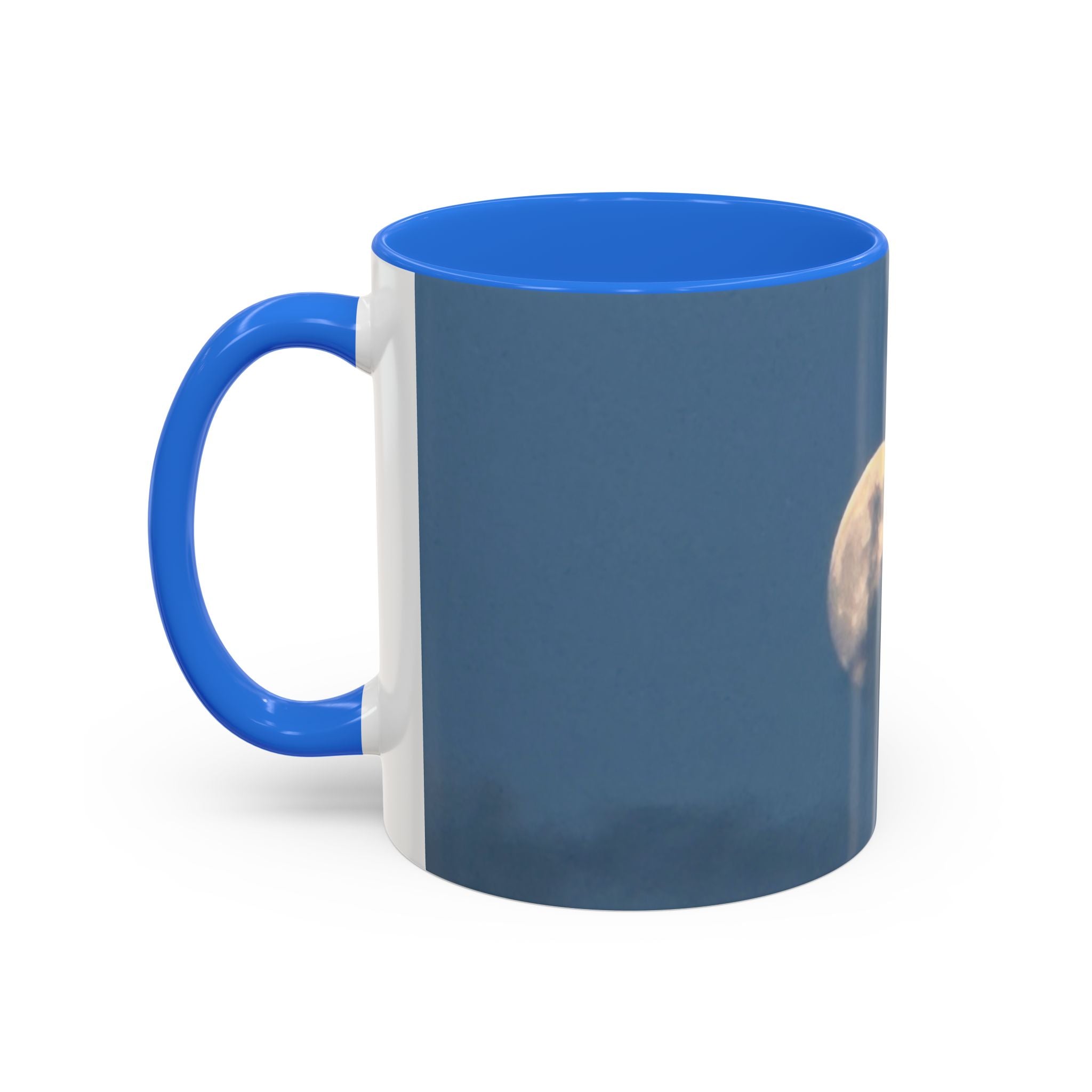 Moonlit Sky Ceramic Mug — Blue Nightscape Coffee Cup (11oz/15oz)