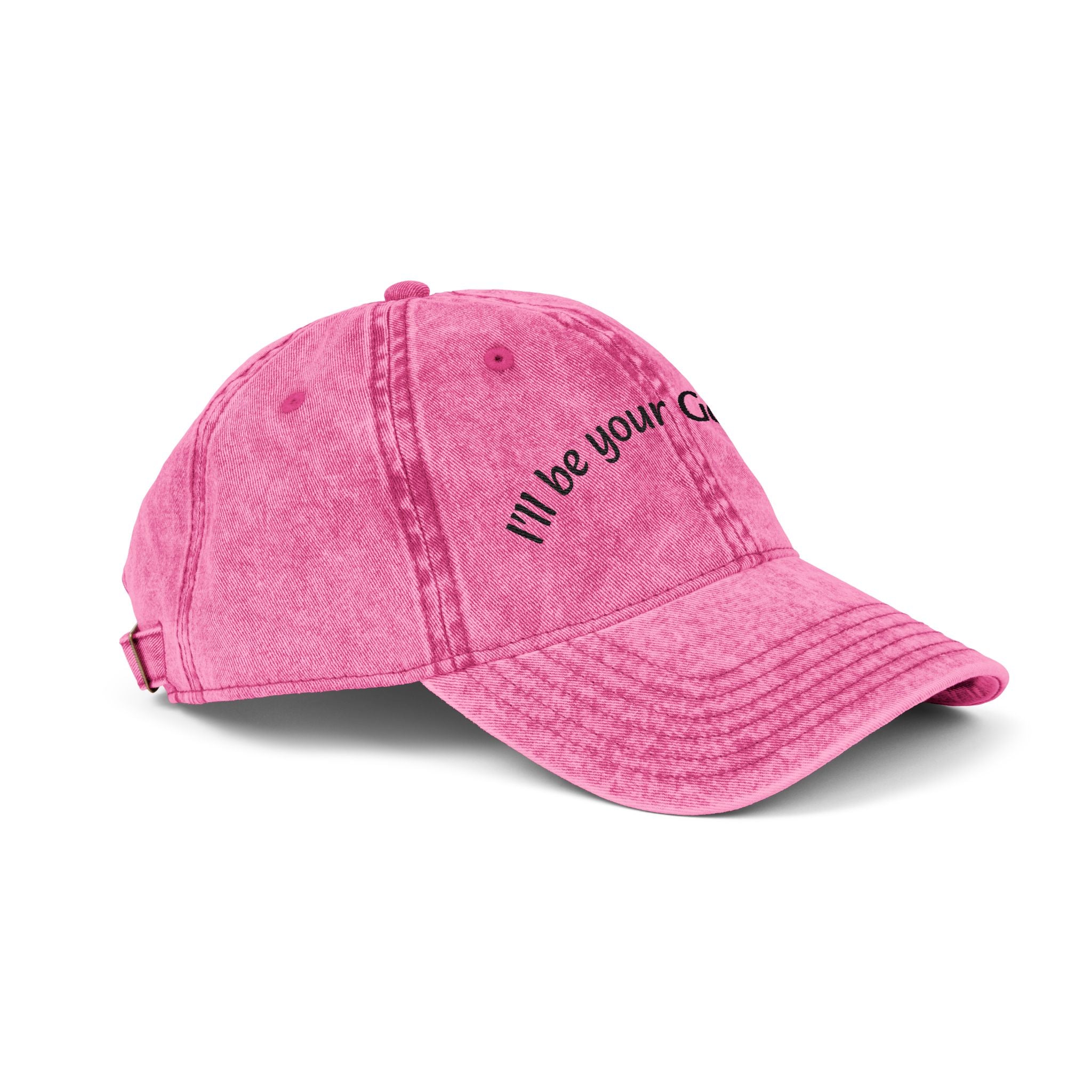 Embroidered Vintage Baseball Cap — "I'll Be Your Good Girl" Red Distressed Hat