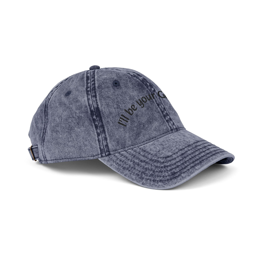 Embroidered Vintage Baseball Cap — "I'll Be Your Good Girl" Red Distressed Hat