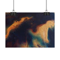 Abstract Galaxy Poster — Cosmic Fluid Art Rolled Print