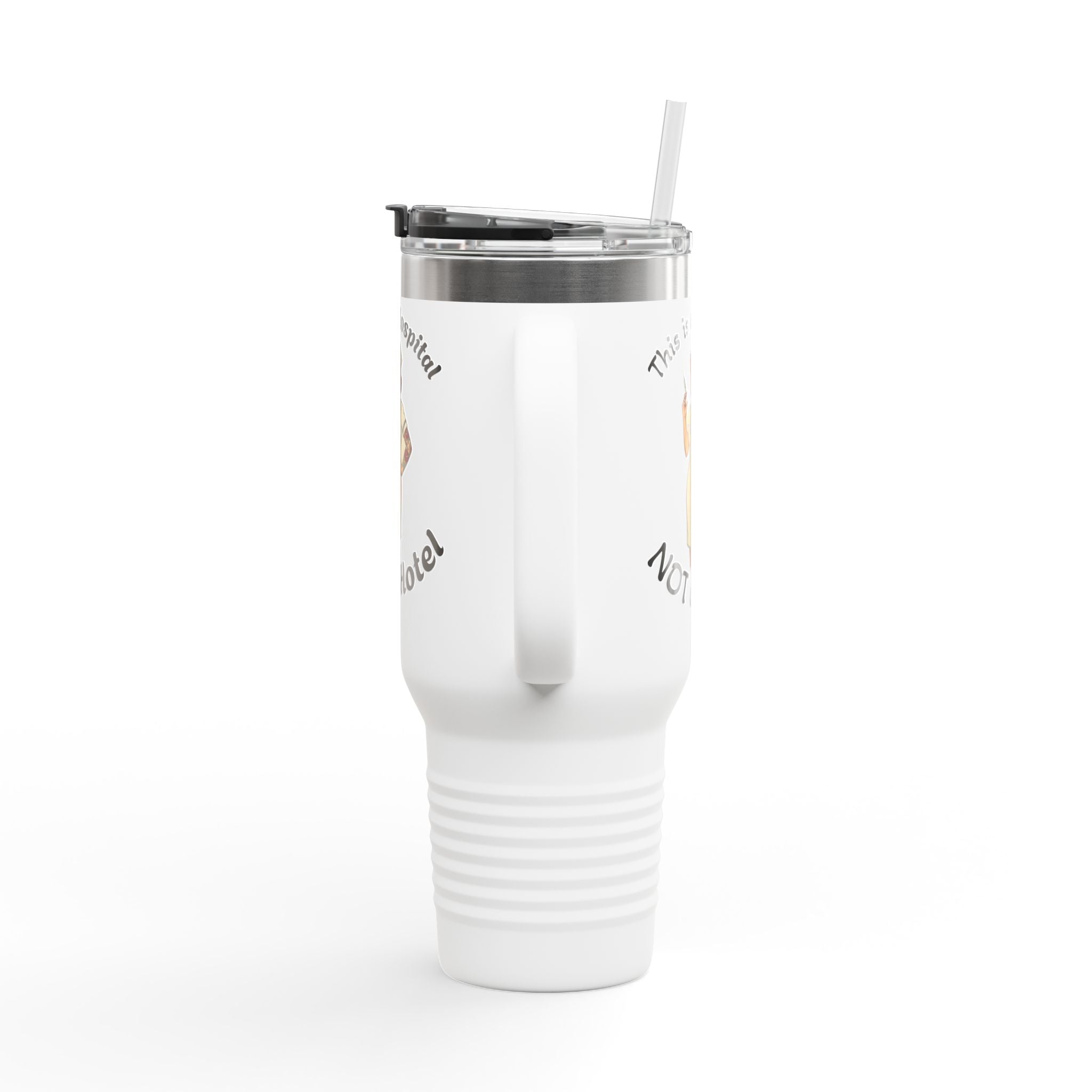 Travel Mug — “This is a Hospital, NOT a Hotel” Nurse Insulated 40oz Tumbler