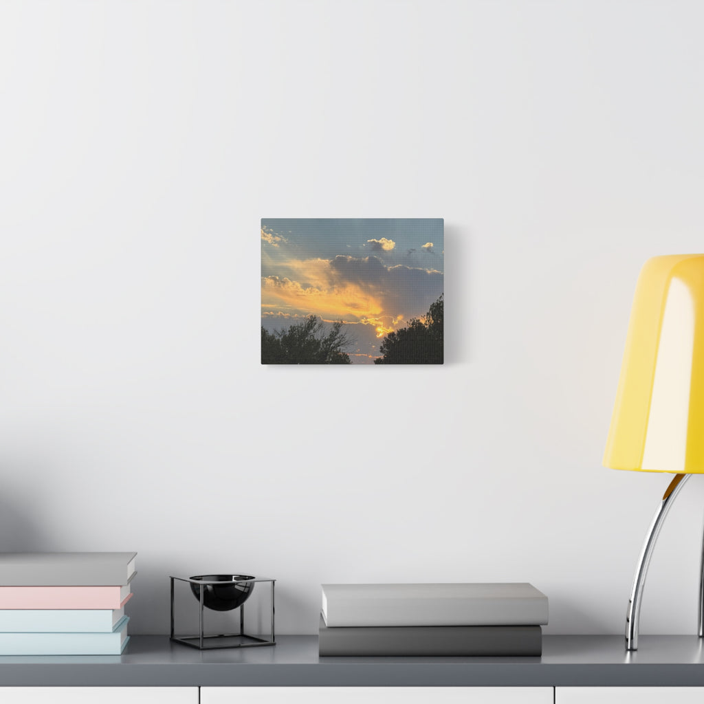 Golden Sunset Sky Canvas