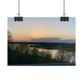 Sunset River Landscape Poster — Rolled Nature Wall Art