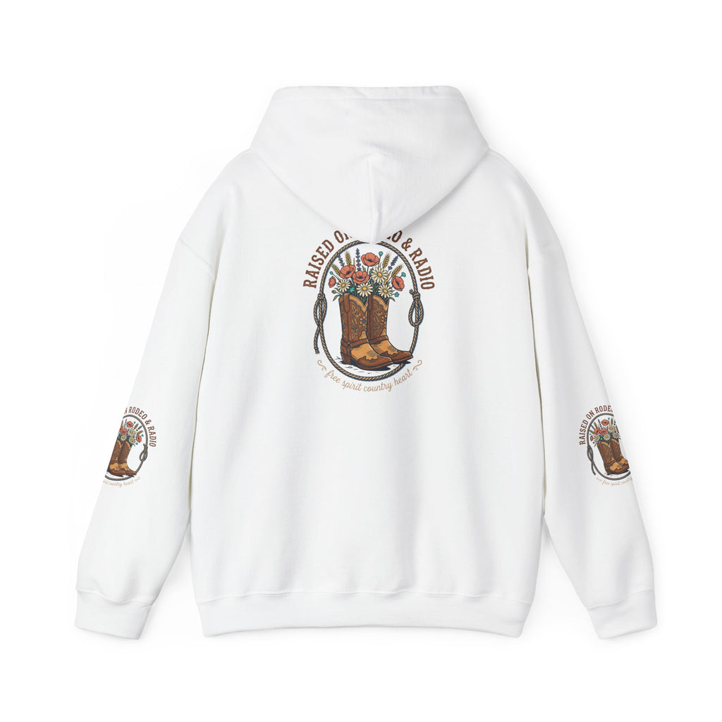 Boots & Blooms Hoodie | western ranch cowgirl rustic prairie vintage