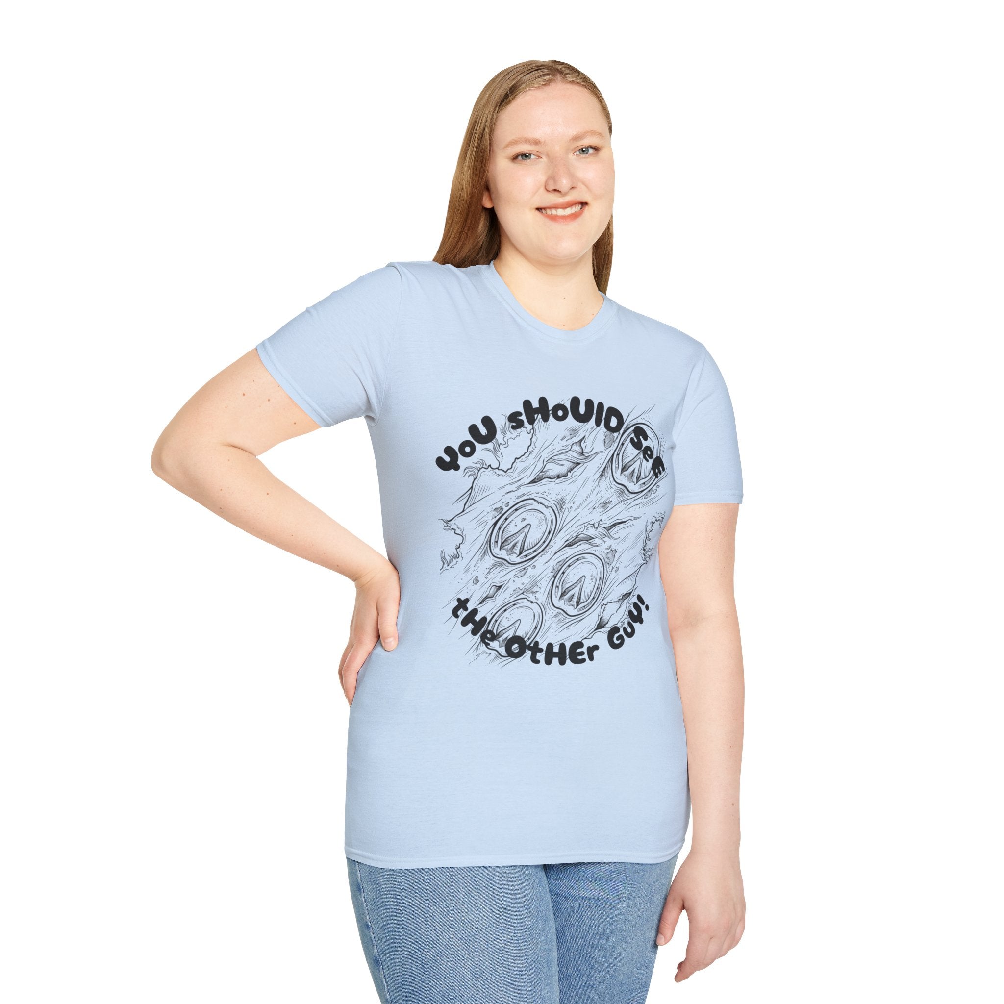 You Should See The Other Guy T-Shirt — Distressed Skull Graphic Tee