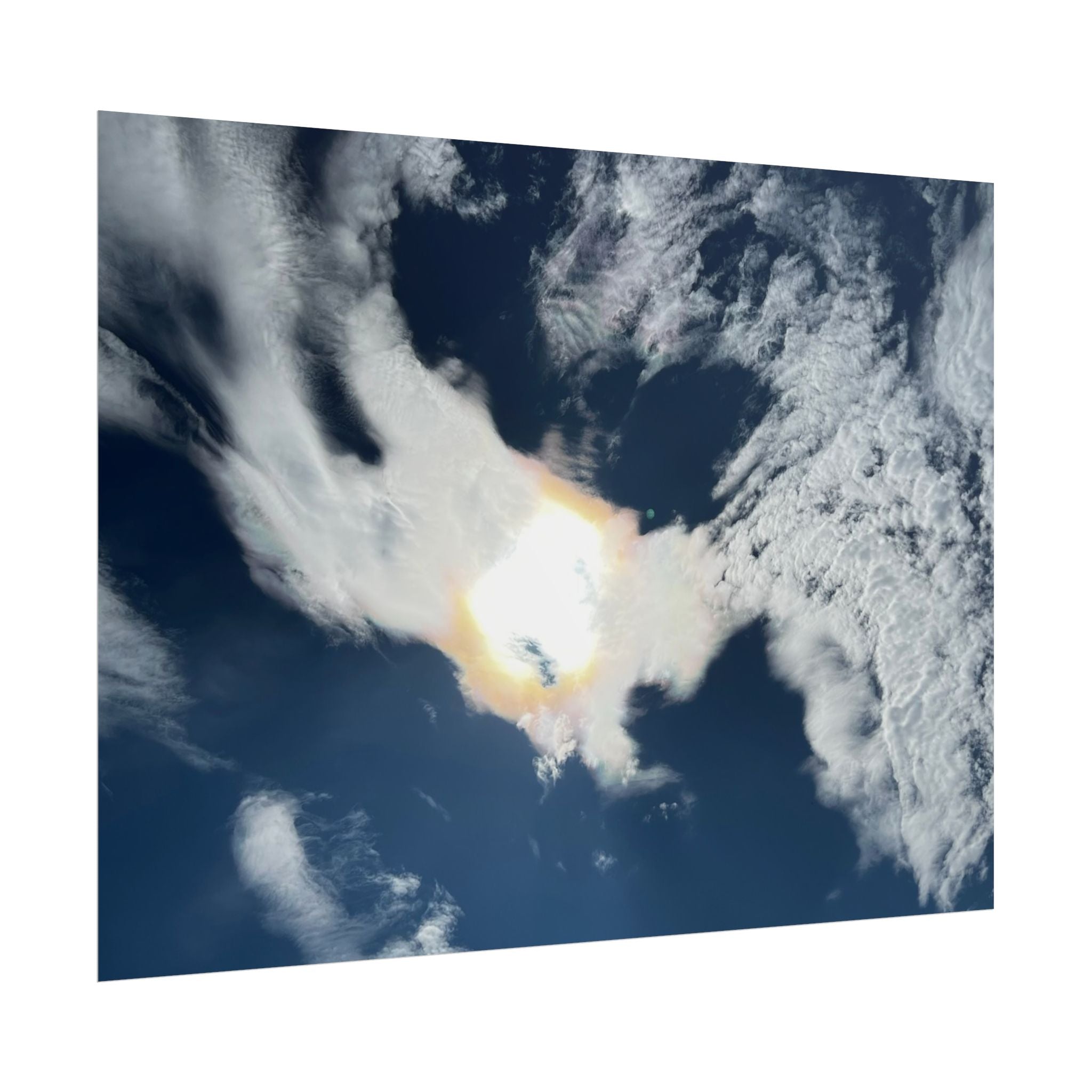 Rolled Poster — Dramatic Sunburst Cloudscape Sky Art Print