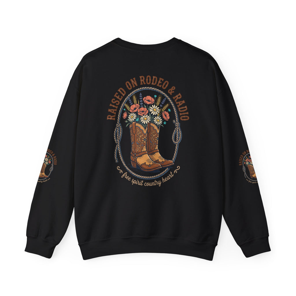 Raised on Rodeo & Radio Sweatshirt | western, cowgirl, ranch
