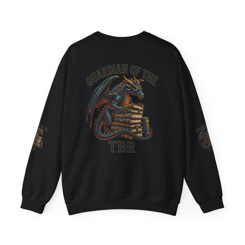 Guardian of the TBR Sweatshirt | dragon, fantasy art, dark academia
