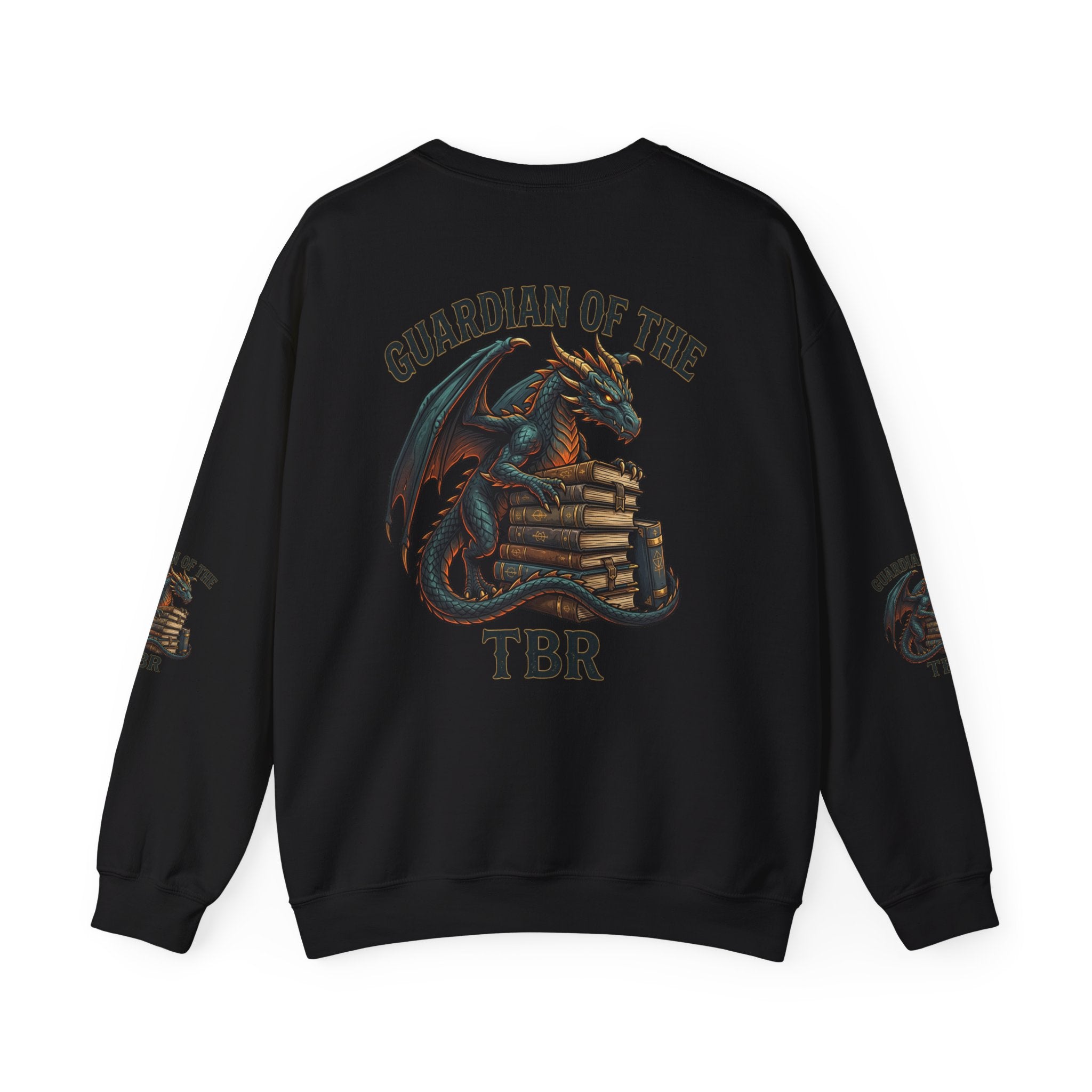 Guardian of the TBR Sweatshirt | dragon, fantasy art, dark academia