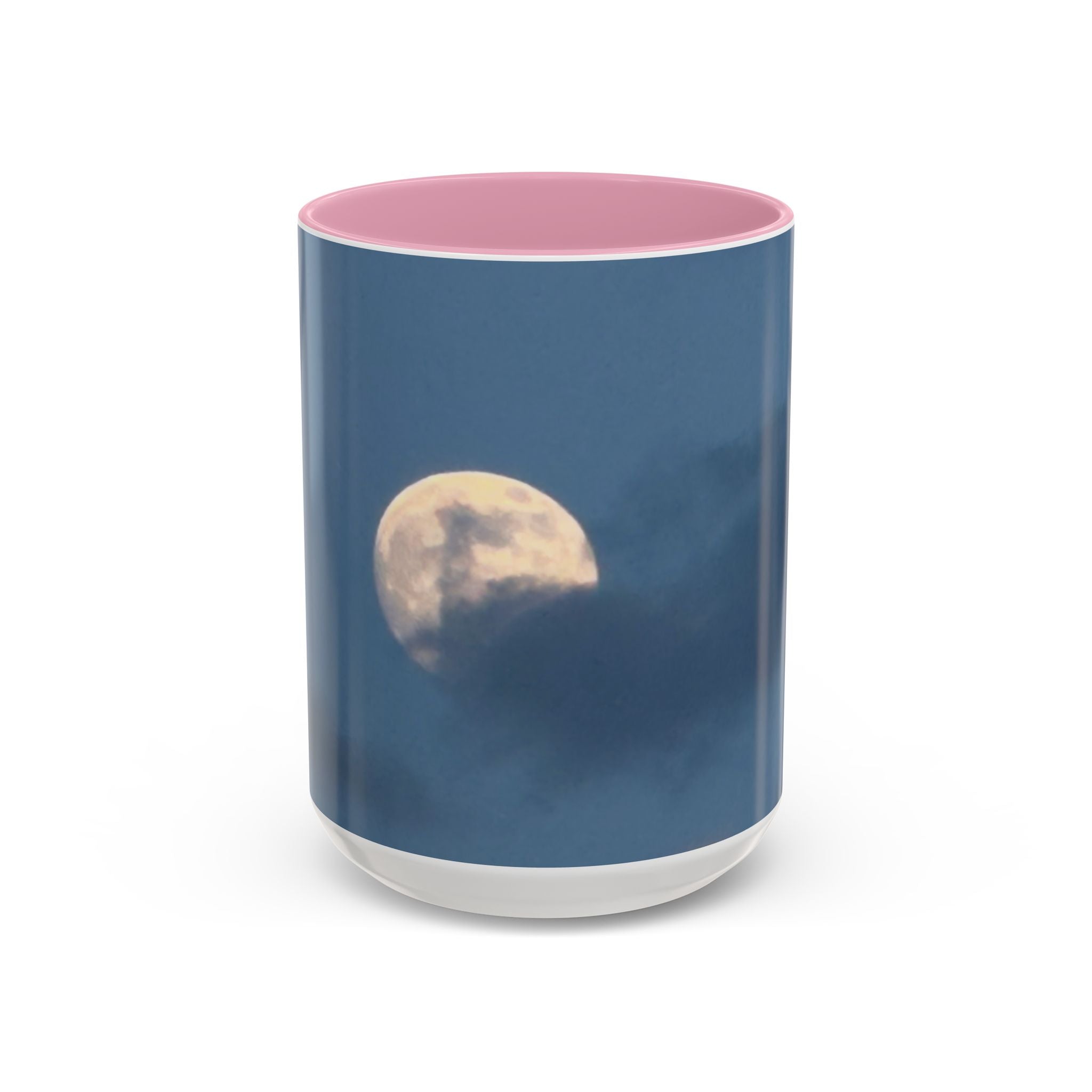 Moonlit Sky Ceramic Mug — Blue Nightscape Coffee Cup (11oz/15oz)